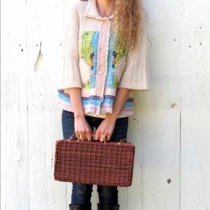 Free People XS Patchwork Boho Cardigan Sweater